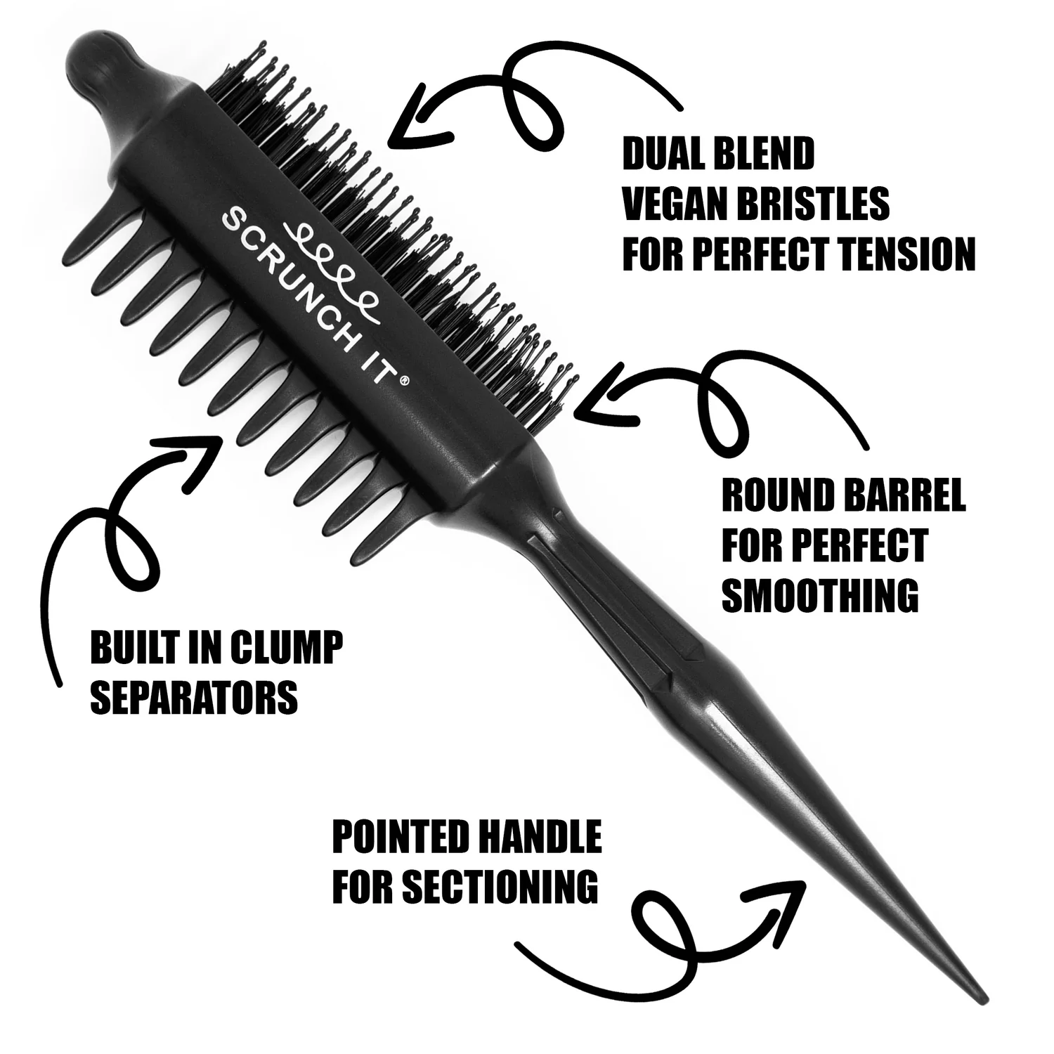 Scrunch It Brush x Pretty Curly Girl - Small Clumps