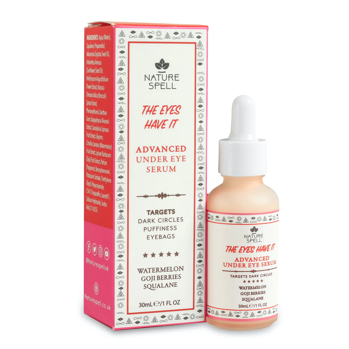 Nature Spell Advanced Under Eye Serum with Watermelon & Goji Berries 30ml