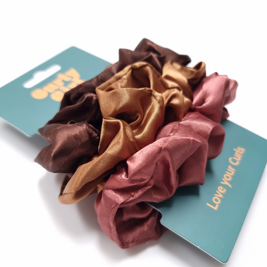 Curly Girl Silks Midi Satin Set Scrunchies - 3pcs (SATIN)