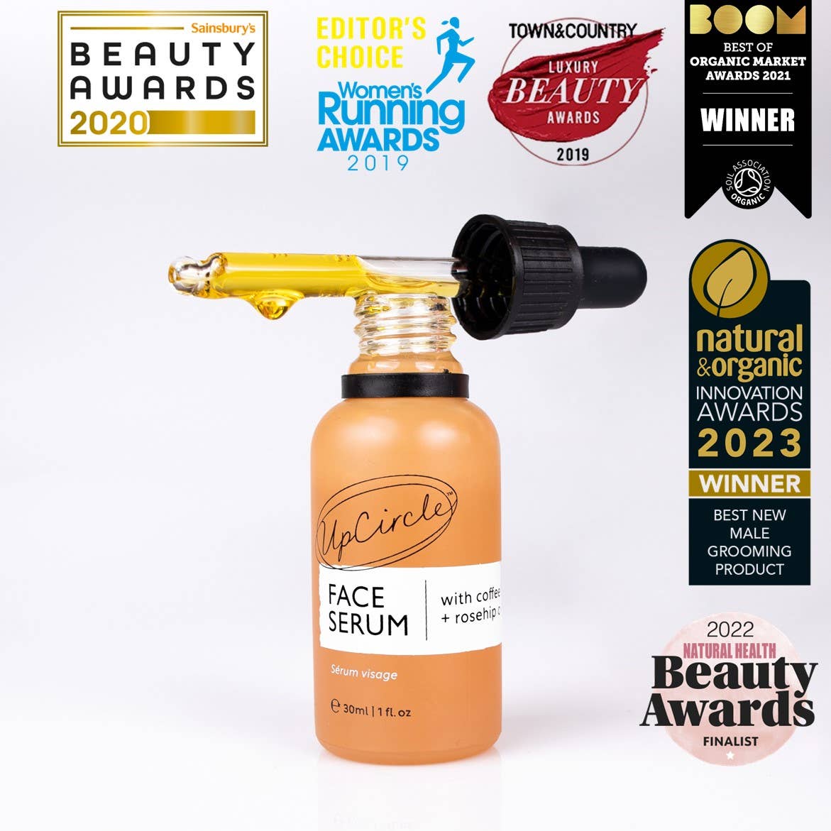 UpCircle Organic Face Serum with Coffee + Rosehip