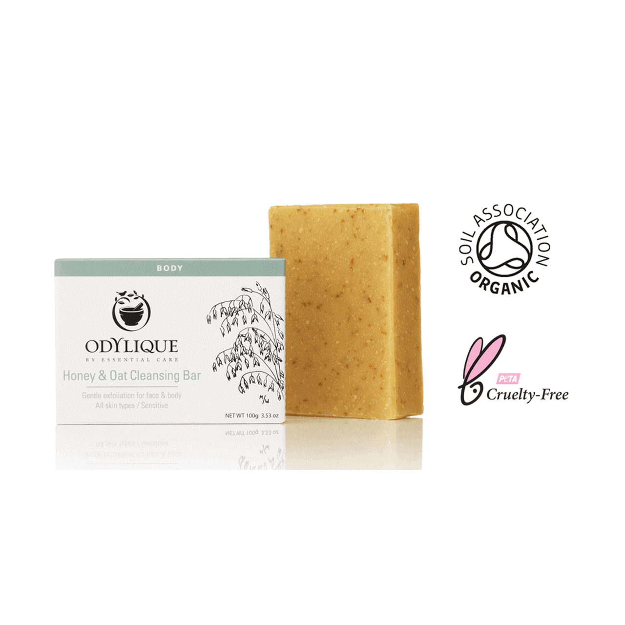 Odylique Honey & Oat Soap Bar 100g