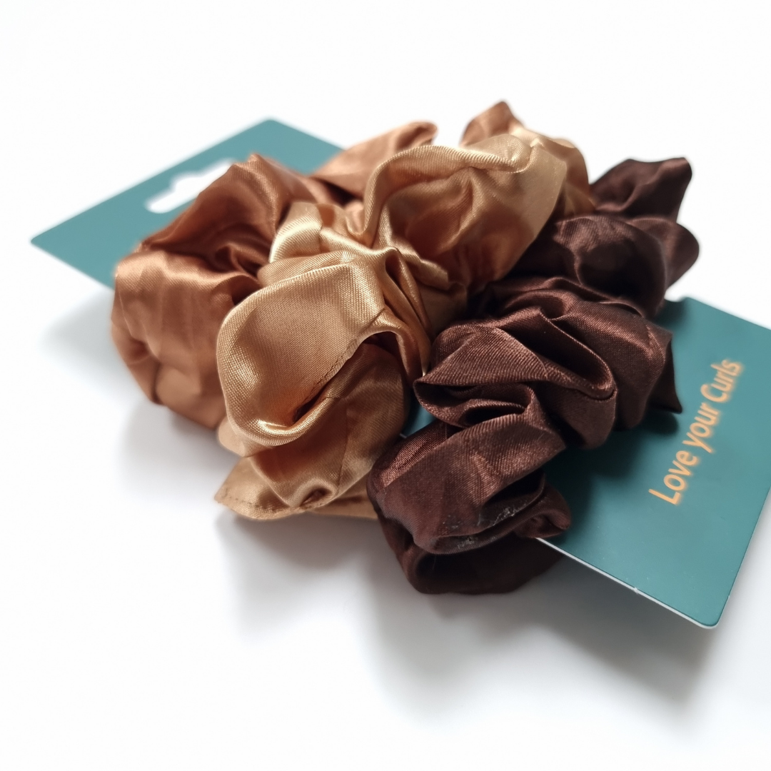 Curly Girl Silks Midi Satin Set Scrunchies - 3pcs (SATIN)