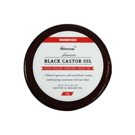 June Milnrow Jamaican Black Castor Oil Edge Freeze Control Hair Gel - Maximum Hold
