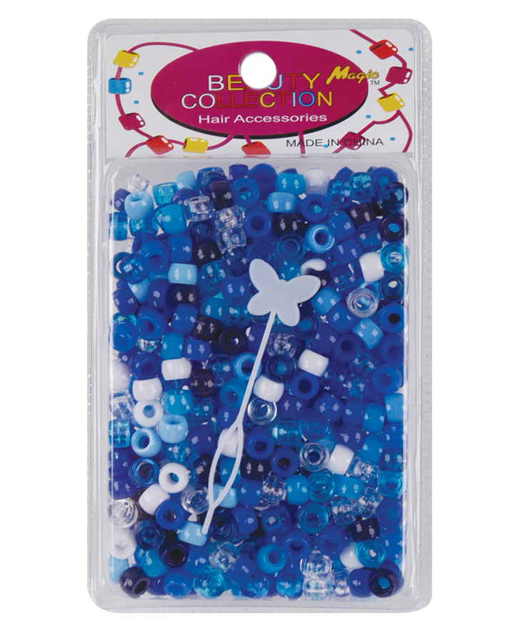 Magic Beauty Collection Hair Beads - Blue Assorted
