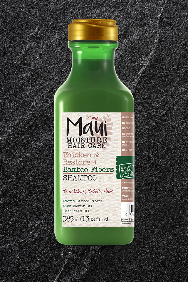 Maui Moisture THICKEN & RESTORE + BAMBOO FIBRES SHAMPOO 13oz