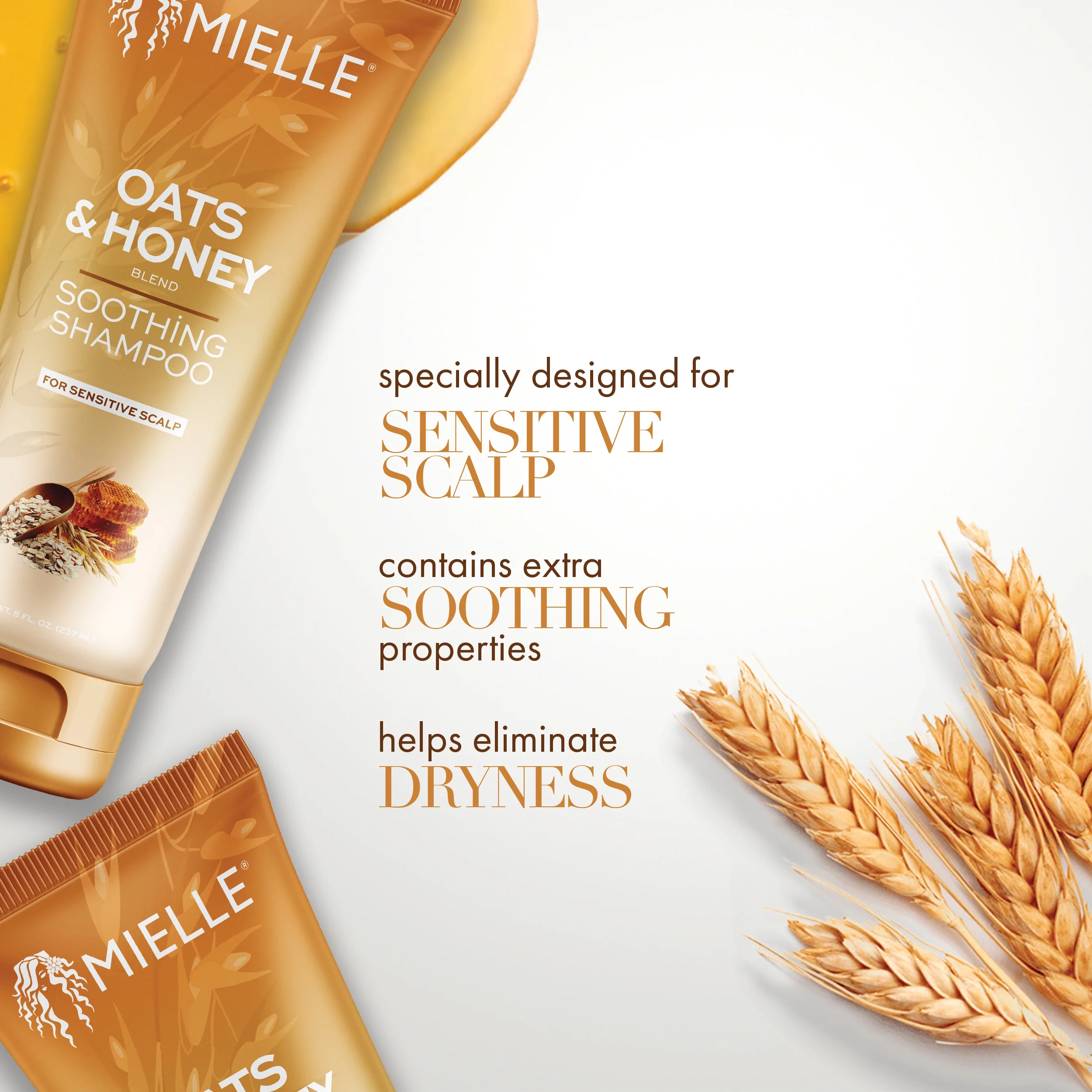 Mielle Organics Oats & Honey Soothing Shampoo 8oz