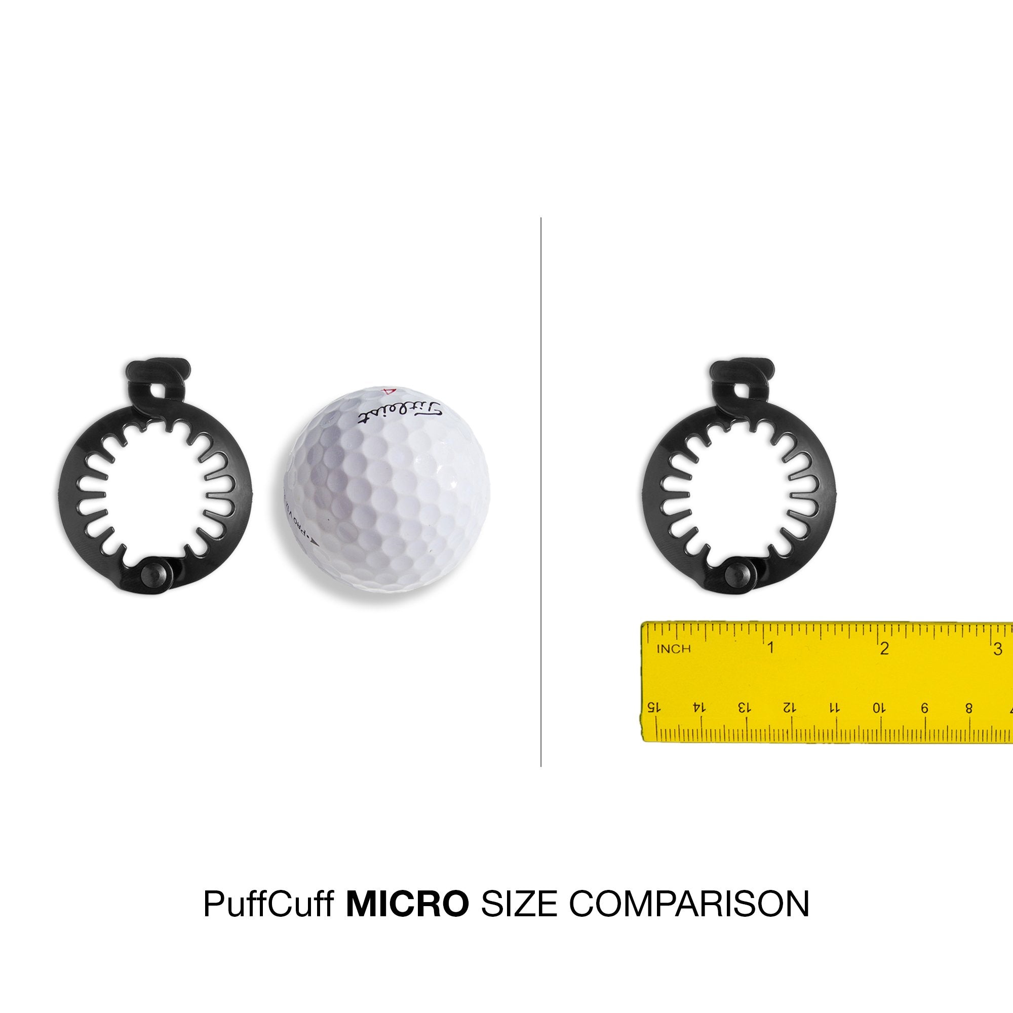 PuffCuff Micro Pack - 1.5 inch (5 Pcs) - Black