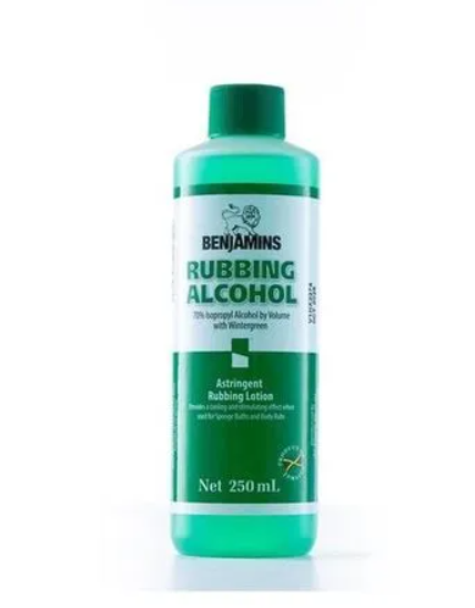 Benjamins Rubbing Alcohol with Wintergreen (250ml-500ml)