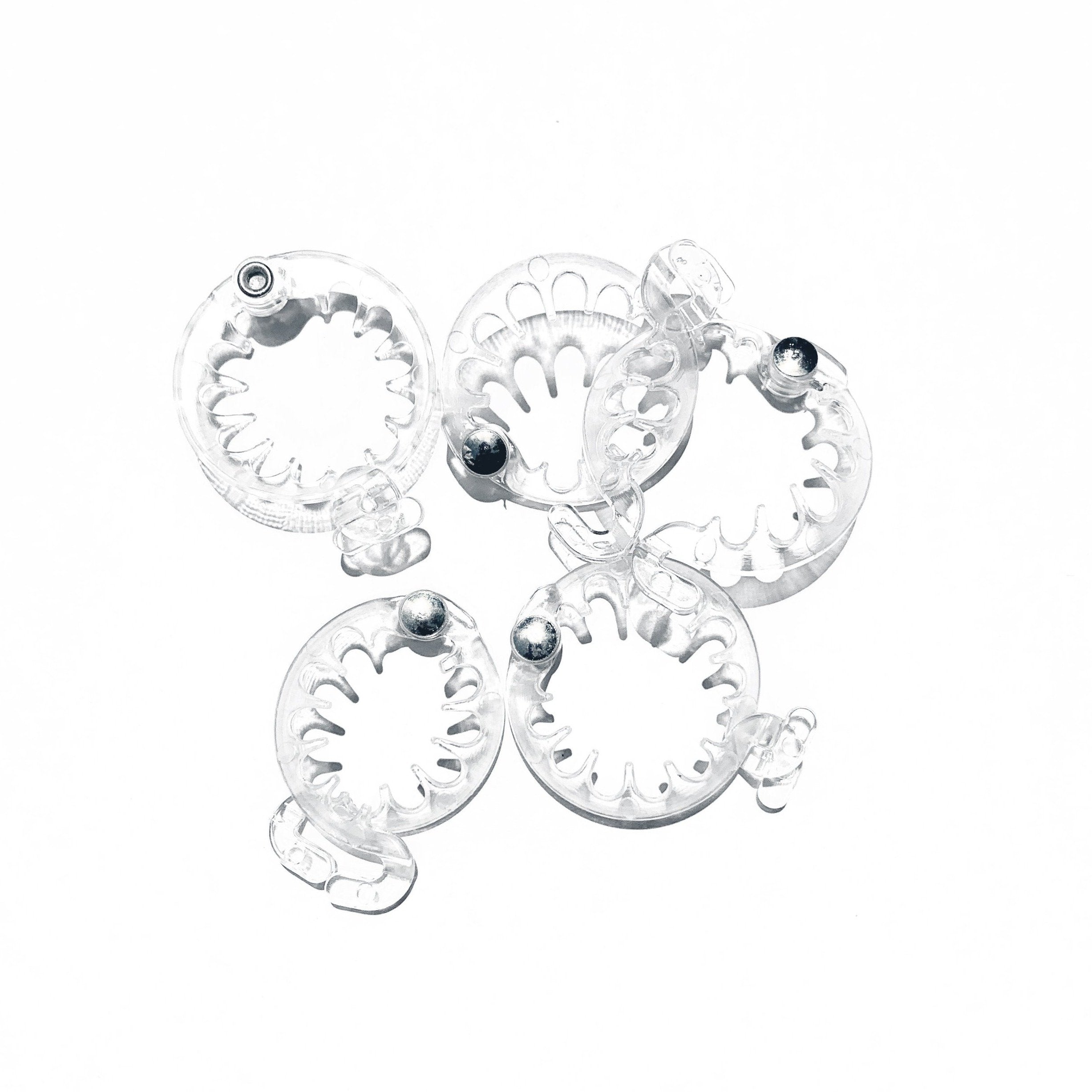 PuffCuff Teeny Pack - 0.75 inch (5 Pcs) Clear