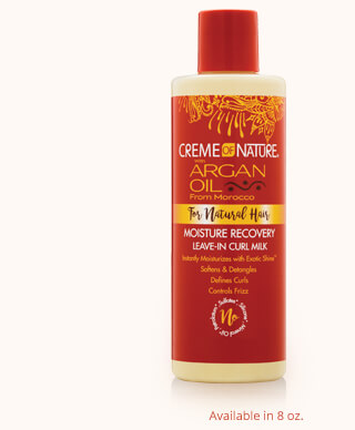 Creme Of Nature Argan Oil Moisture Recovery Leave-In Curl Milk 8oz