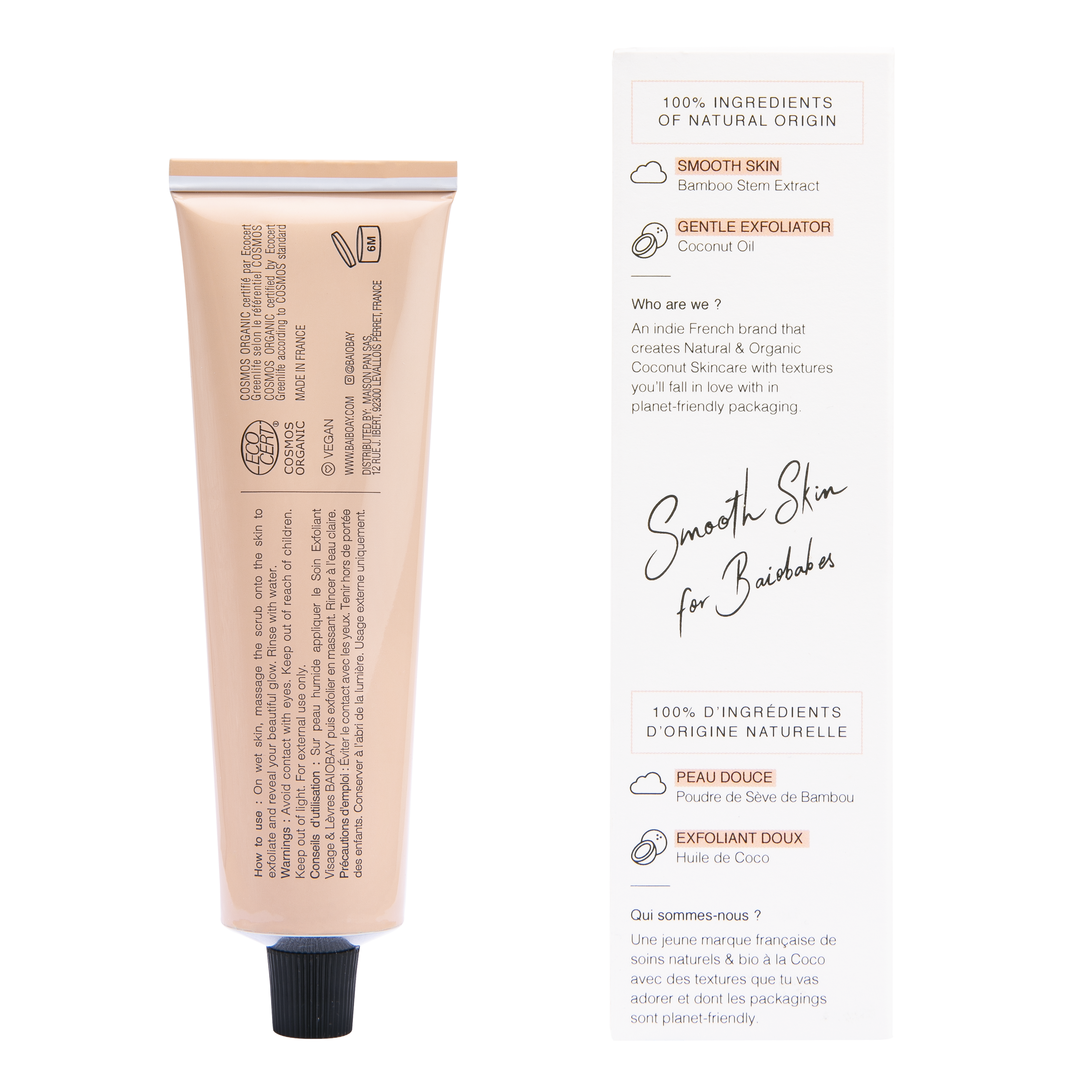 Baiobay Face & Lips Exfoliating Scrub 60ml