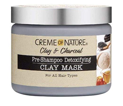 Creme of Nature Clay & Charcoal Pre-Shampoo Detoxifying Clay Mask 11.5oz