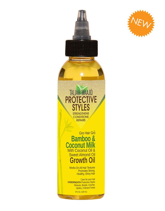 Taliah Waajid Protective Styles Gro Hair Gro™ Bamboo And Coconut Milk Growth Oil 4oz
