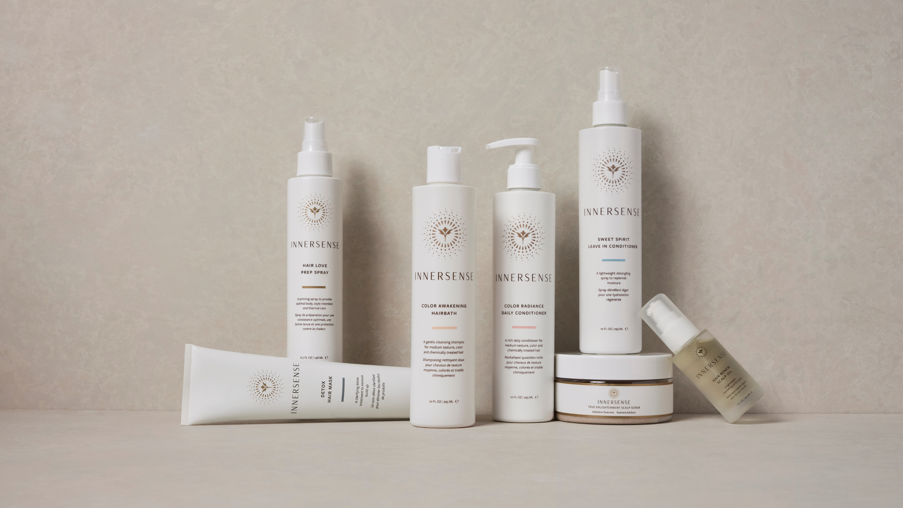 Innersense clean hair products for thick or fine hair