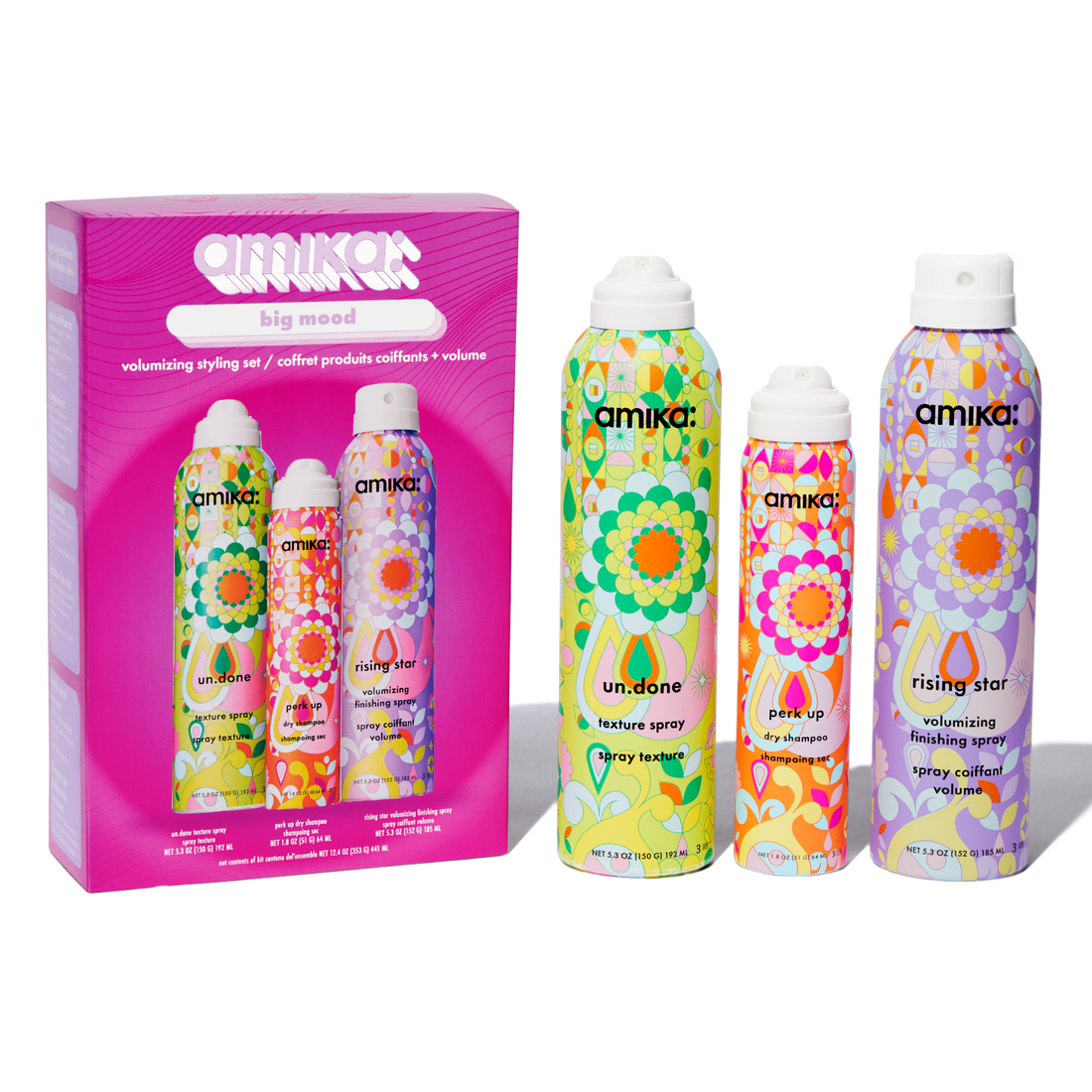 Amika Big Mood Volumizing Styling Set - 3pc