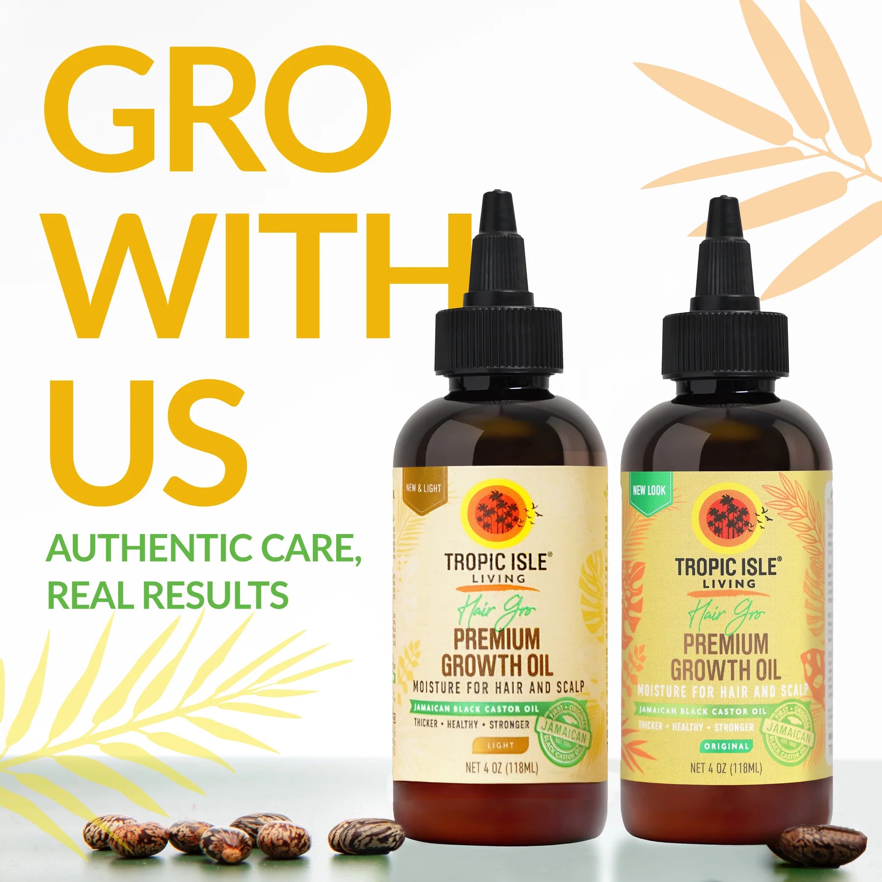 Tropic Isle Living JBCO Hair Gro Premium Growth Oil Original 4oz