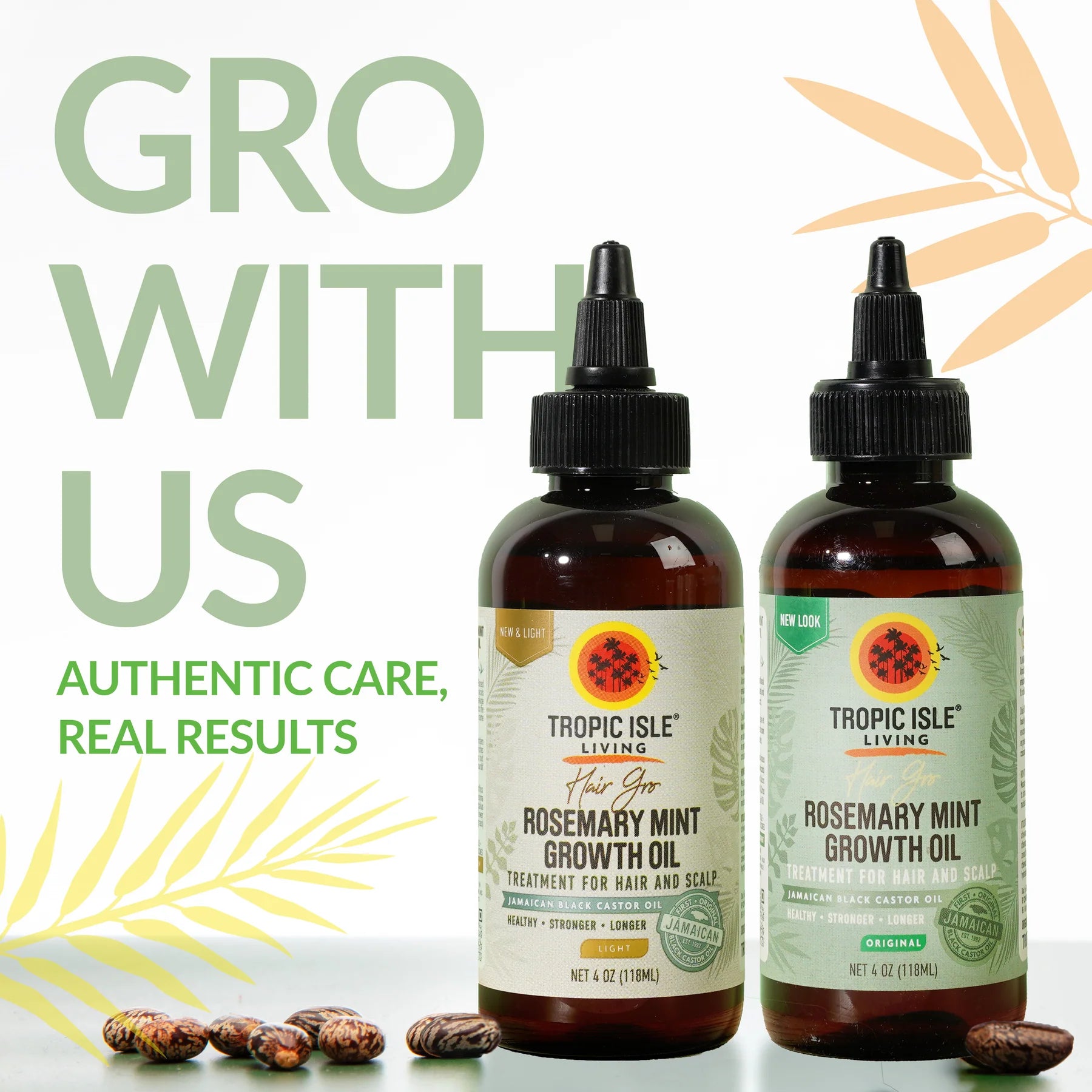 Tropic Isle Living Hair Gro Rosemary Mint Growth Oil 4oz