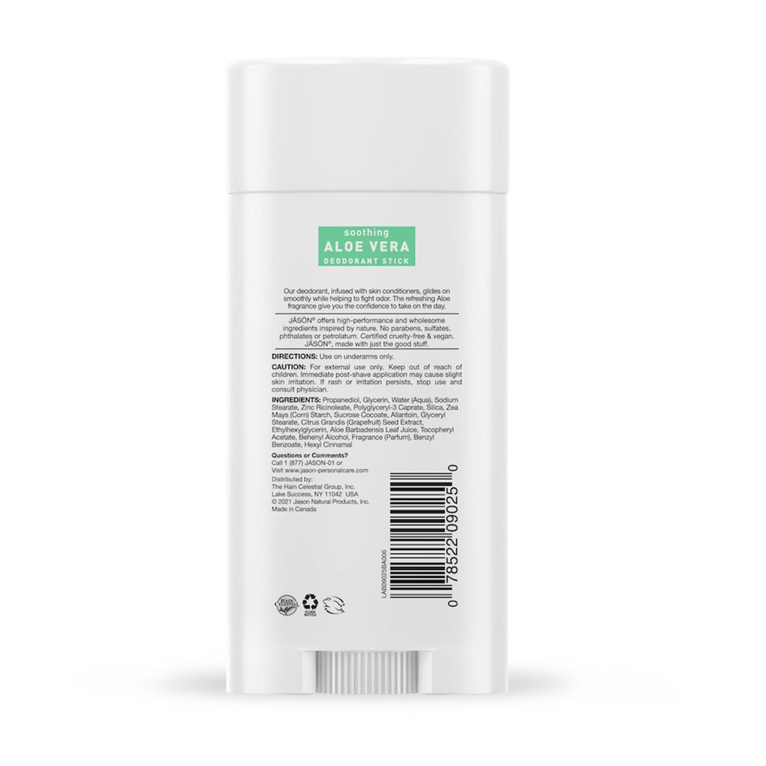 Jason Soothing Aloe Vera Deodorant Stick 2.5oz