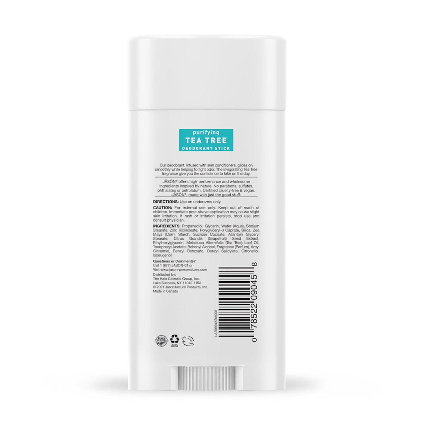 Jason Purifying Tea Tree Deodorant Stick 2.5oz