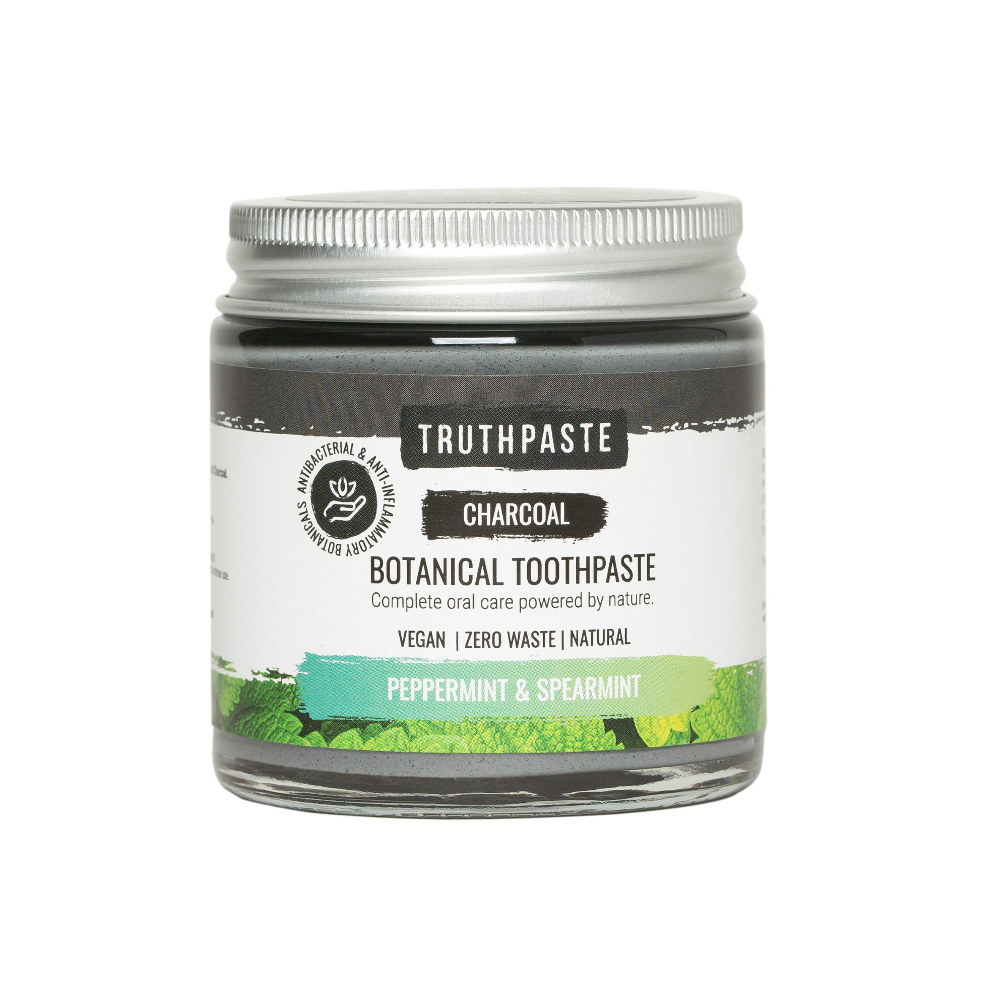 Truthpaste Botanical Toothpaste Charcoal: Peppermint & Spearmint 100ml