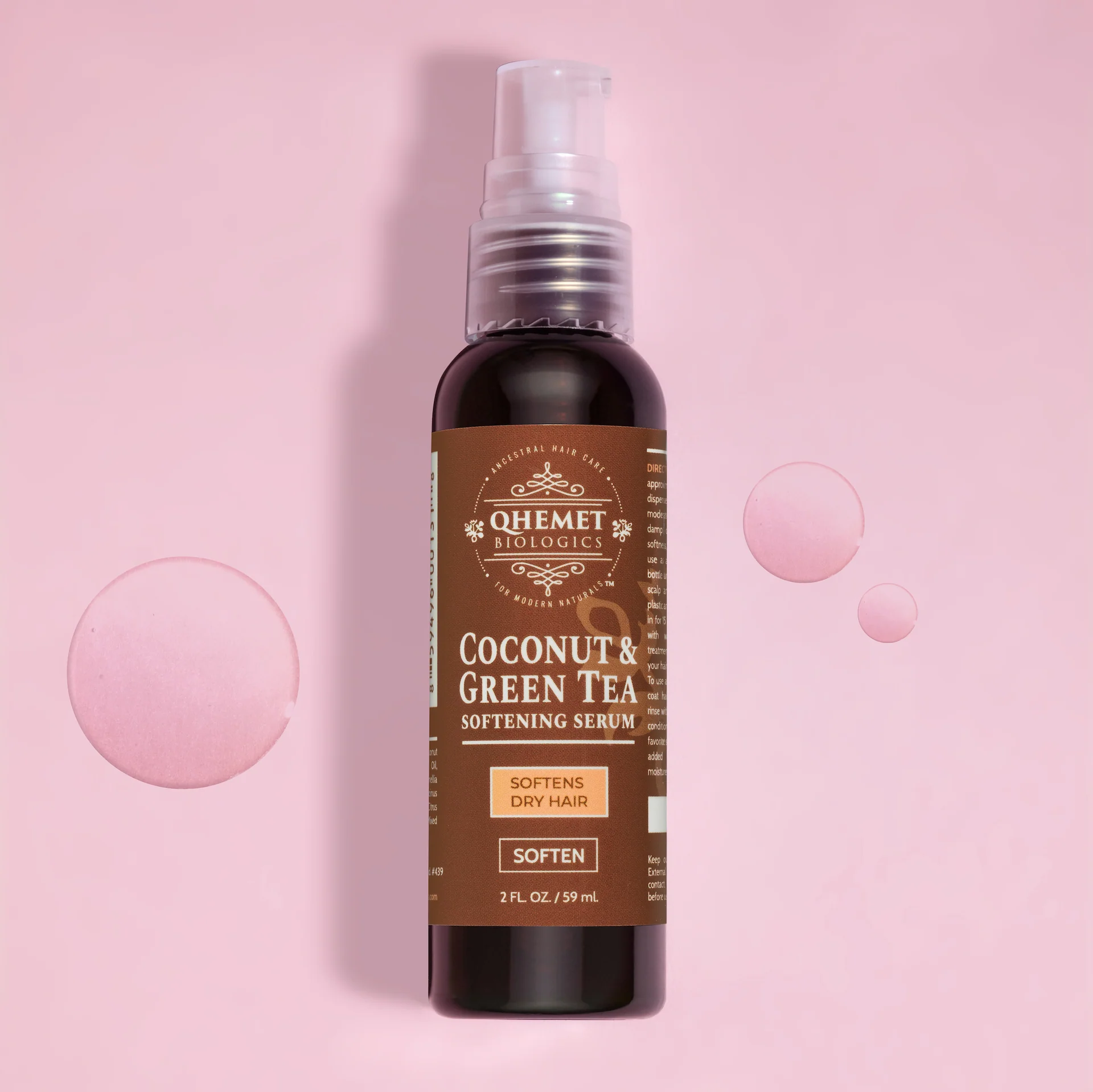 Qhemet Biologics Coconut & Green Tea Softening Serum 2oz