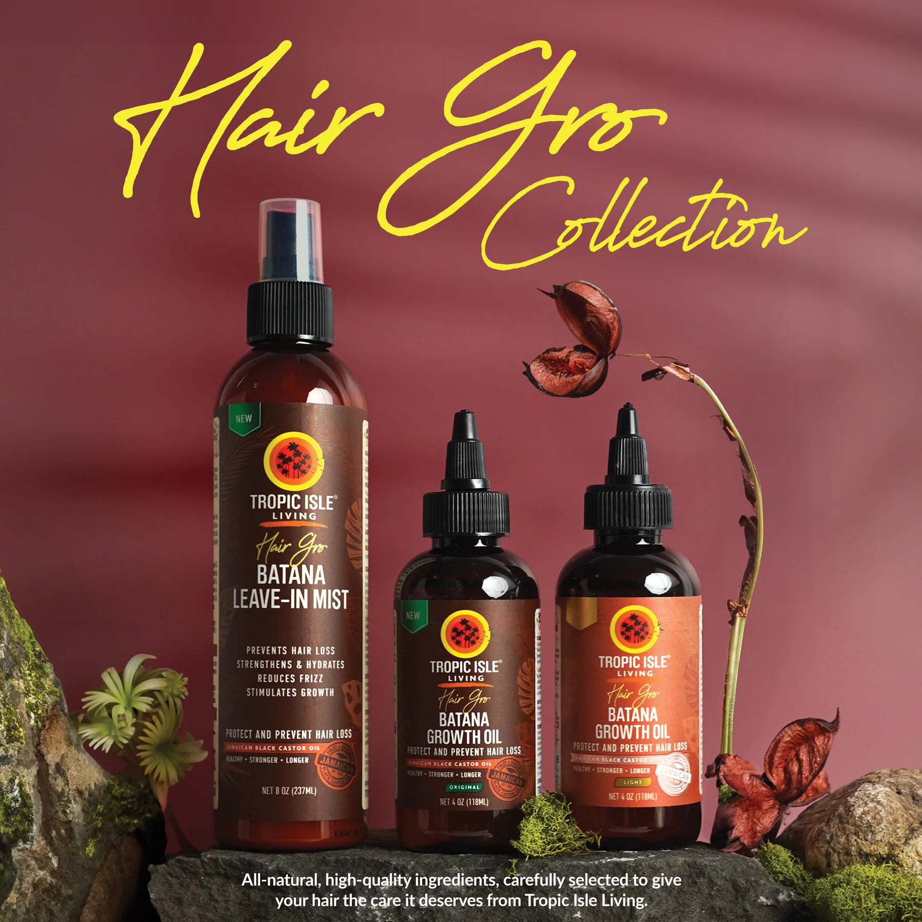 Tropic Isle Living Batana Hair Growth Oil Light Blend 4oz
