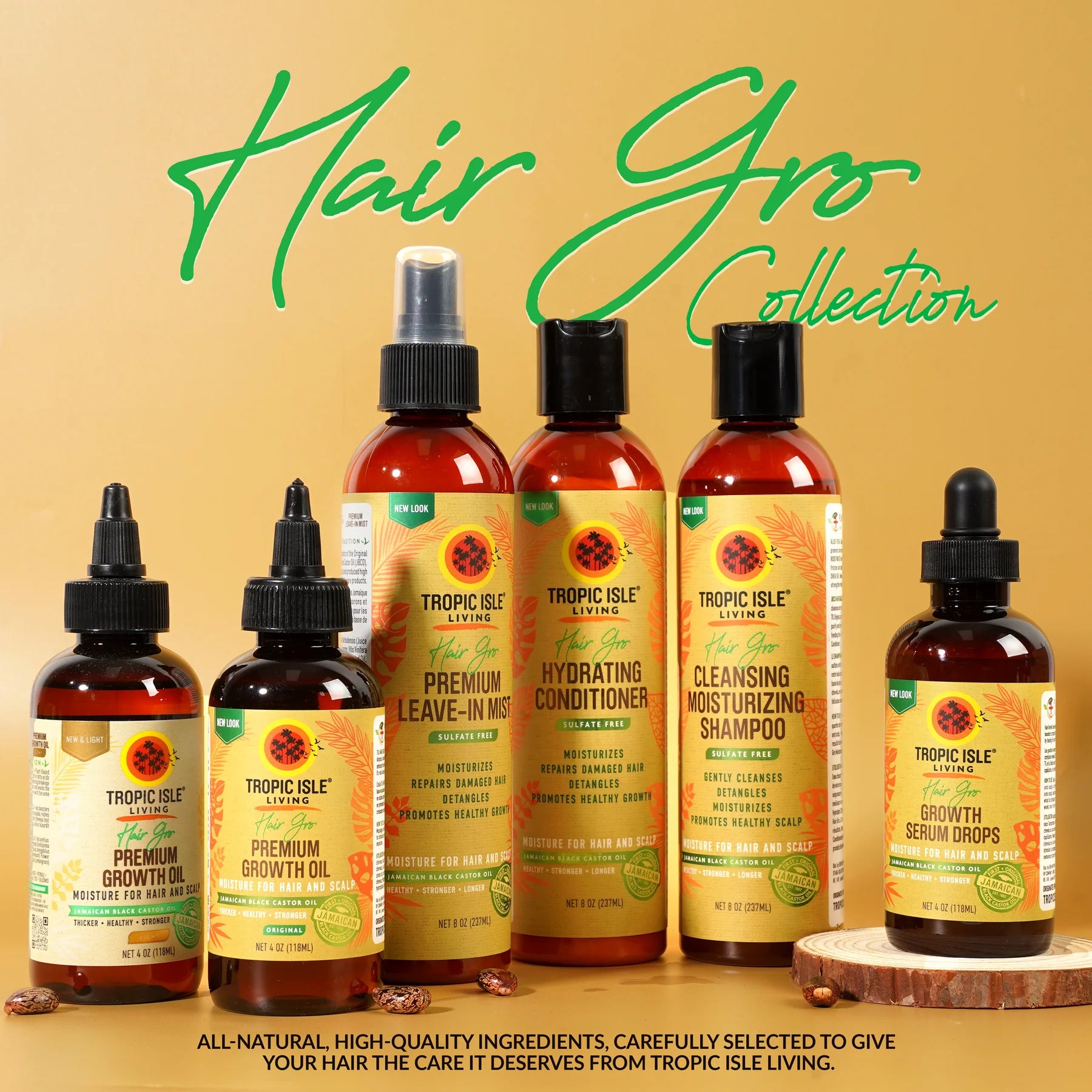 Tropic Isle Living JBCO Hair Gro Premium Growth Oil Original 4oz