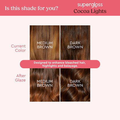 Glaze Supergloss Cocoa Lights - For Brunettes with Highlights 190ml
