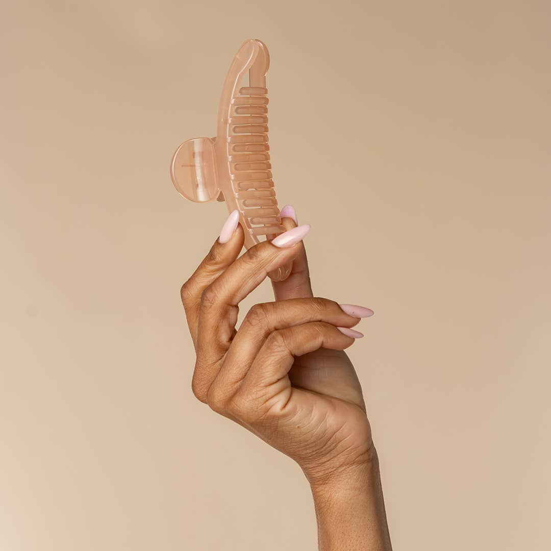 Kitsch Large Arched Clip - Soft Pink