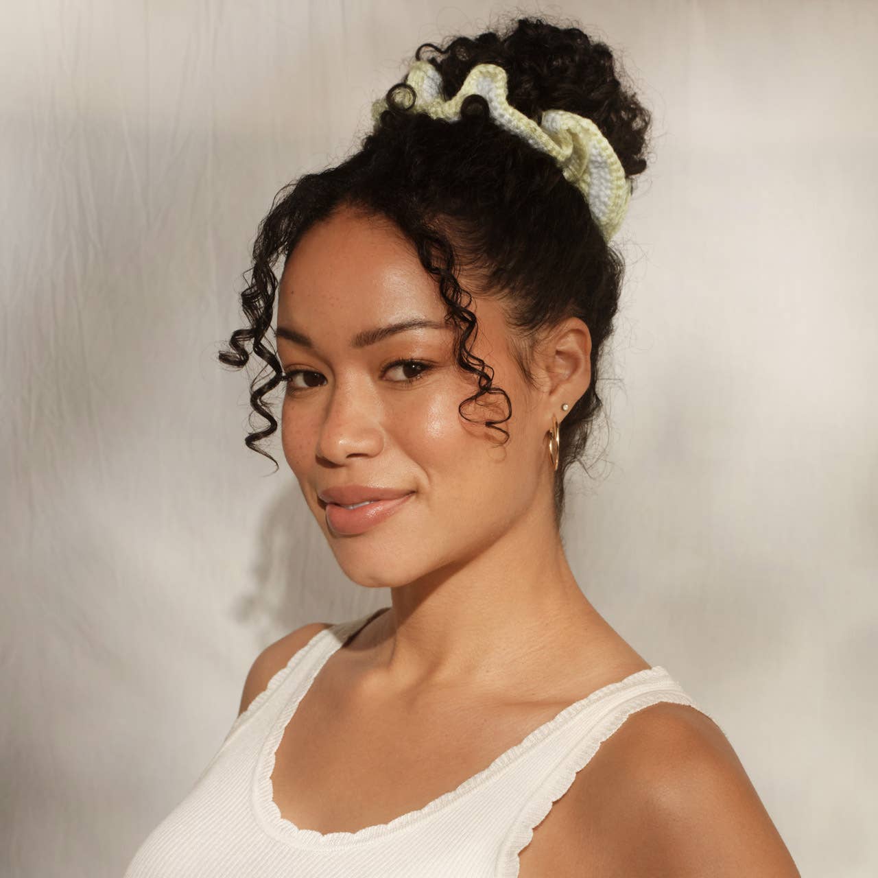 Kitsch Crochet Scrunchie -  Butter Yellow