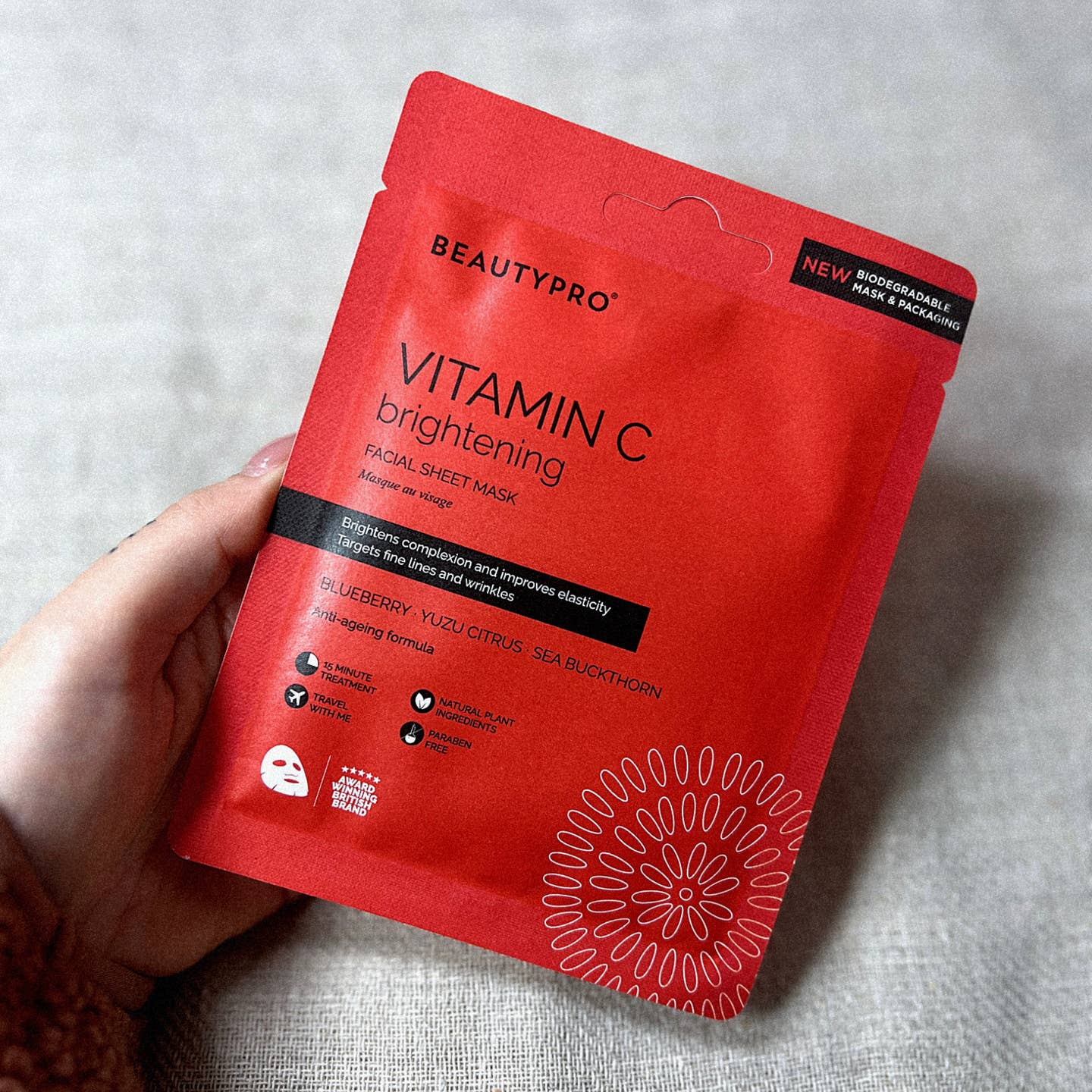 BeautyPro Vitamin C Brightening Sheet Mask