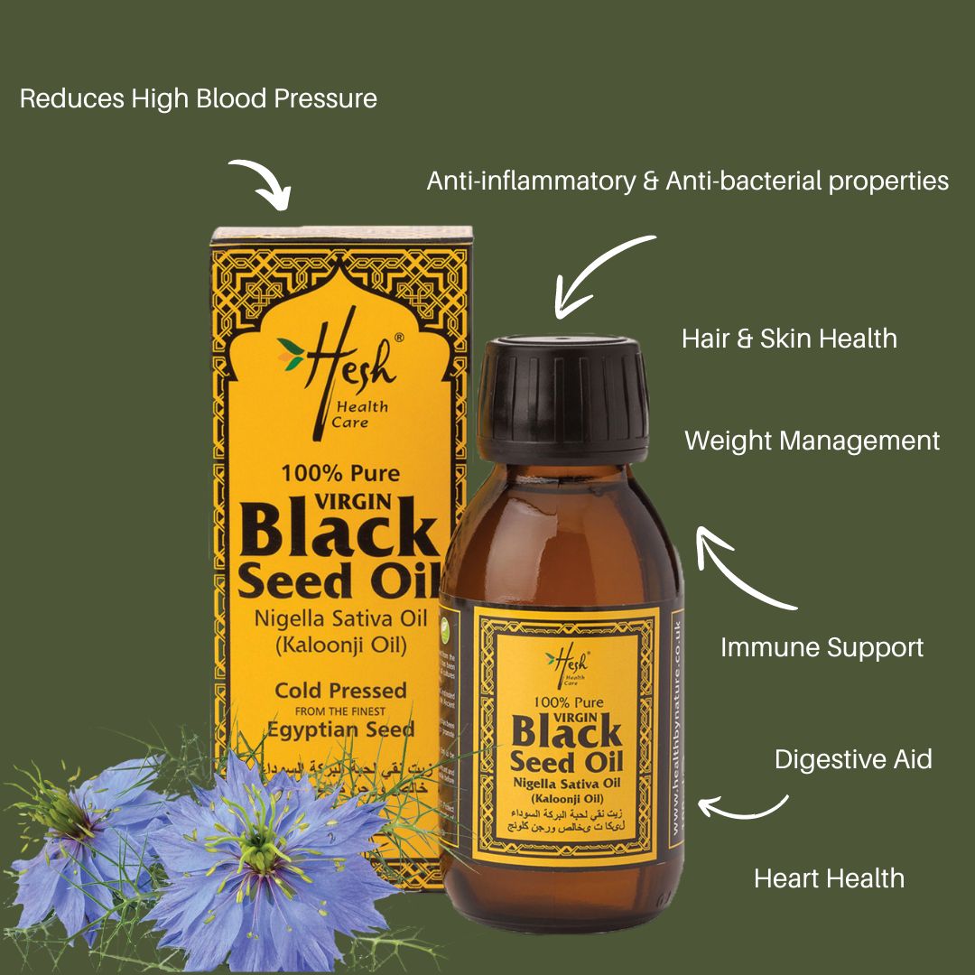 Hesh 100% Pure Virgin Cold Pressed Black Seed Oil 100ml
