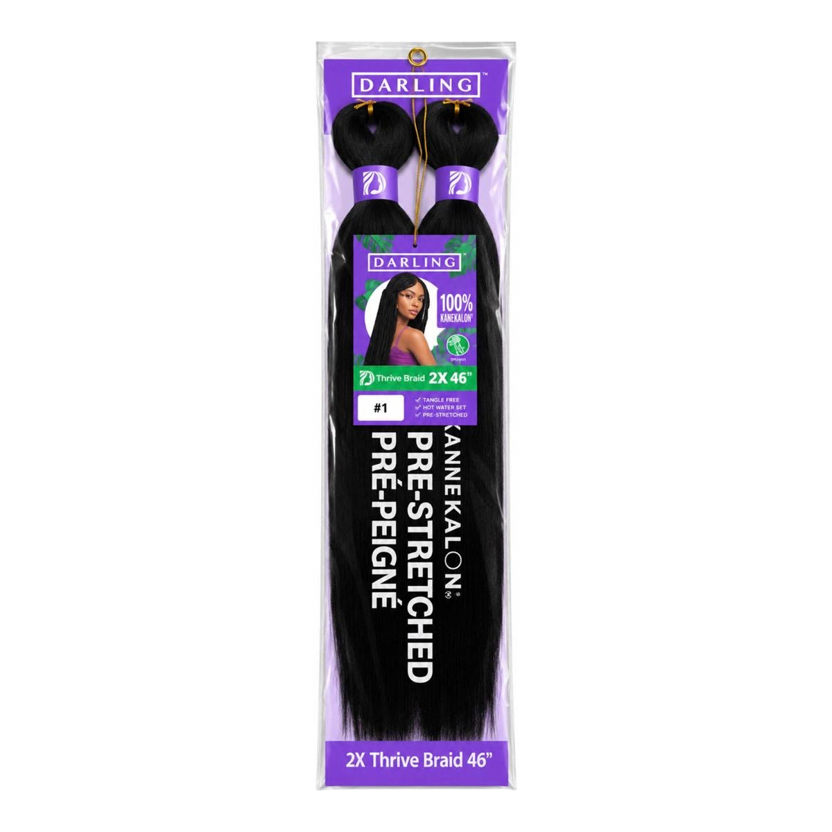Darling Thrive Braid 2X Pre-Stretched Kanekalon Braiding Hair 46"