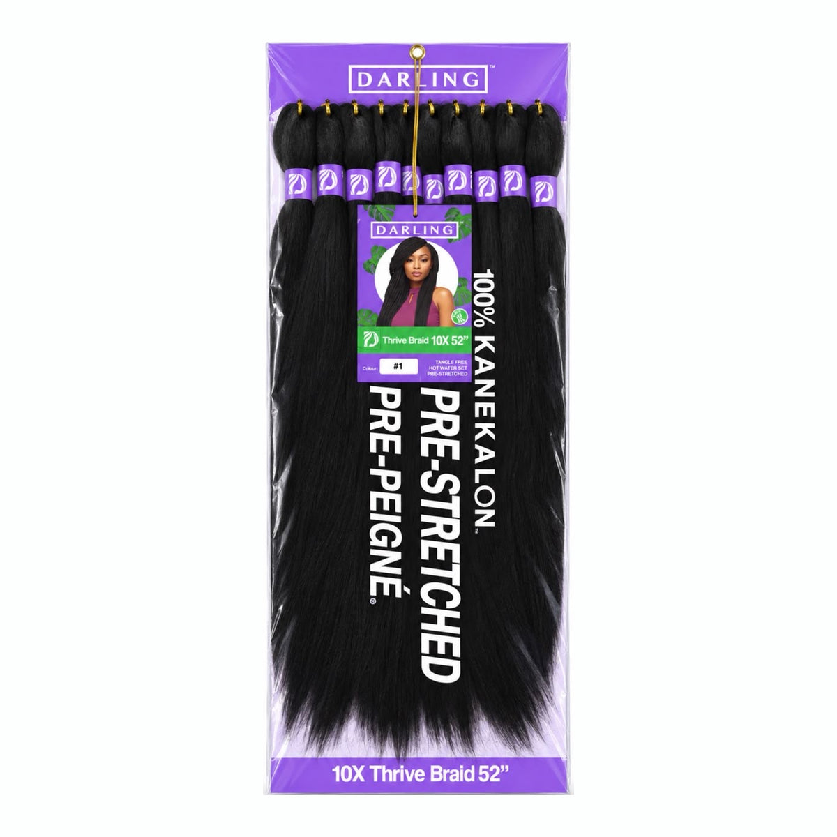 Darling Thrive Braid 10X Pre-Stretched Kanekalon Braiding Hair 52"