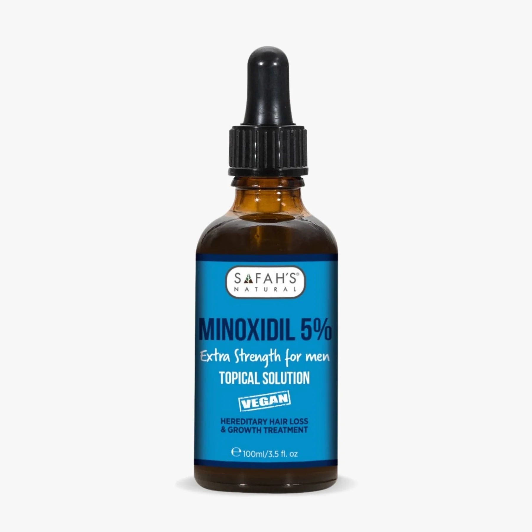 Safah's Natural Minoxidil 5% Extra Strength For Men Clinically Proven Hair Growth Treatment For Thicker, Fuller Hair