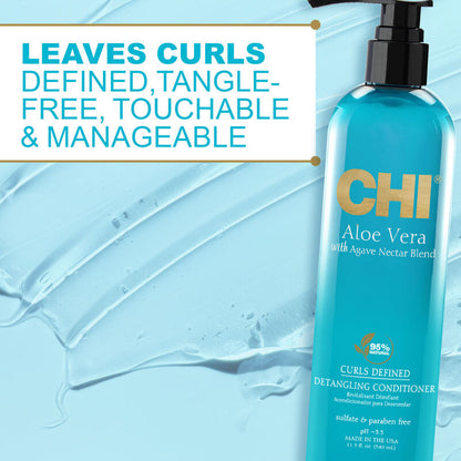 CHI Aloe Vera Curls Defined Detangling Conditioner 340ml