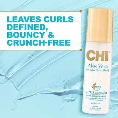 CHI Aloe Vera Curls Defined Moisturising Curl Cream 147ml