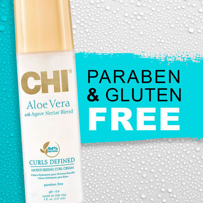 CHI Aloe Vera Curls Defined Moisturising Curl Cream 147ml