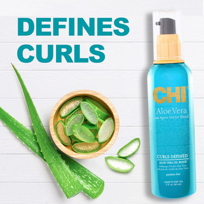 CHI Aloe Vera Curls Defined Aloe Vera Oil Blend 89ml