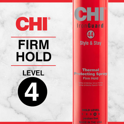 CHI 44 Iron Guard Style &amp; Stay Firm Hold Protecting Spray 10oz