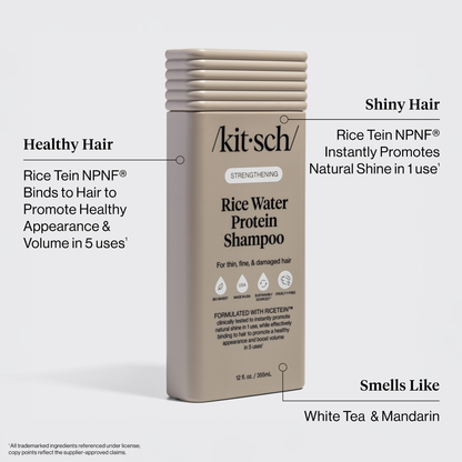 Kitsch Strengthening Rice Water Bottle Shampoo 12oz