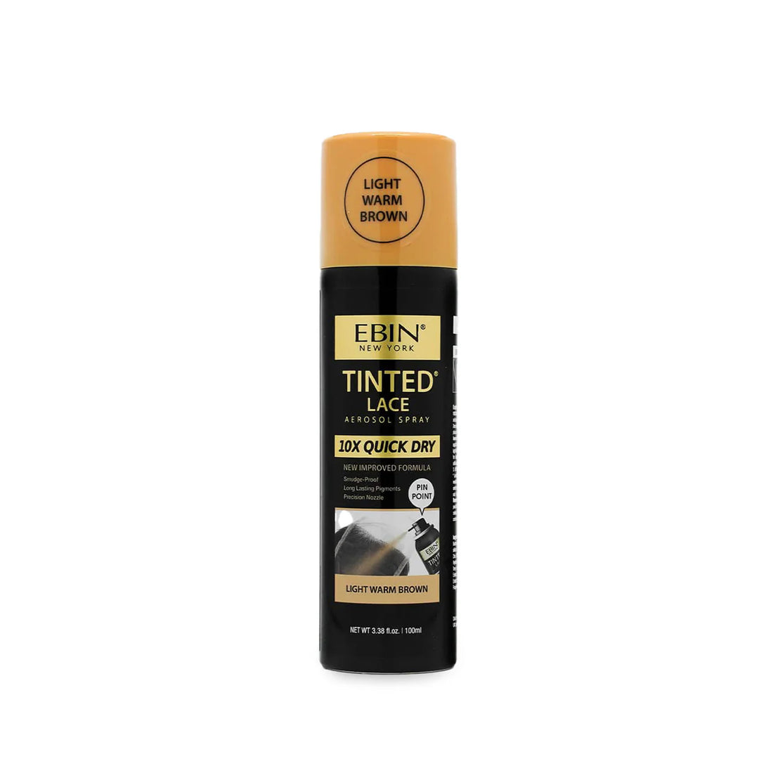 Ebin New York Tinted Lace Aerosol Spray 10X Quick Dry 100ml - UK Shipping Only