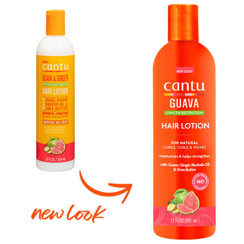 Cantu Guava Length Retention Hair Lotion For Natural Curls, Coils & Waves 12oz