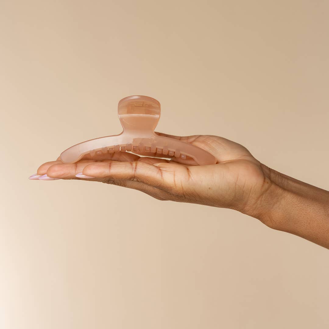 Kitsch Large Arched Clip - Soft Pink
