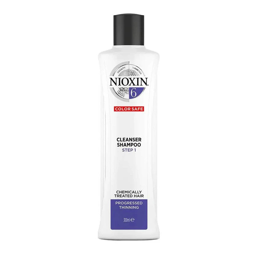Nioxin System 6 Cleanser Shampoo Chemically Treated Hair Progressed Thinning 300ml