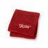 Red towel with &