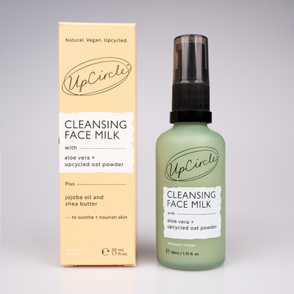 UpCircle Cleansing Face Milk with Aloe Vera + Upcycled Oat Powder