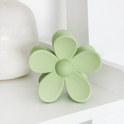 Coconut Lane Flower Claw Clip - Green