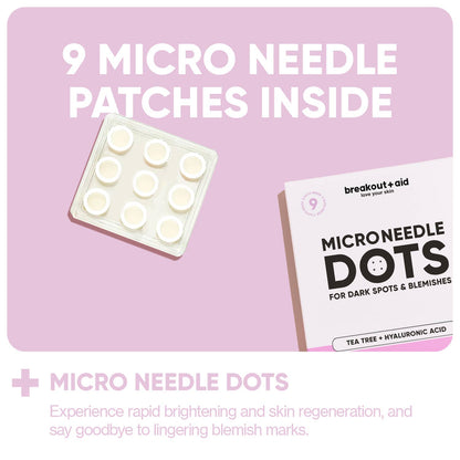 BreakoutAid Micro Needle Patches for Dark Spots 9 dots