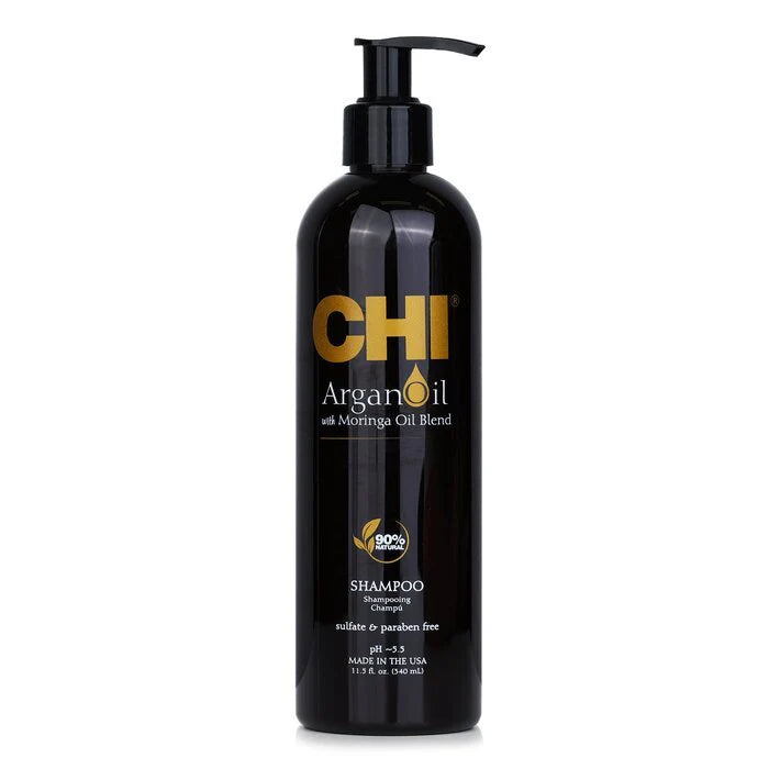 CHI Argan Oil Plus Moringa Oil Shampoo - Sulfate &amp; Paraben Free 340ml/11.5oz